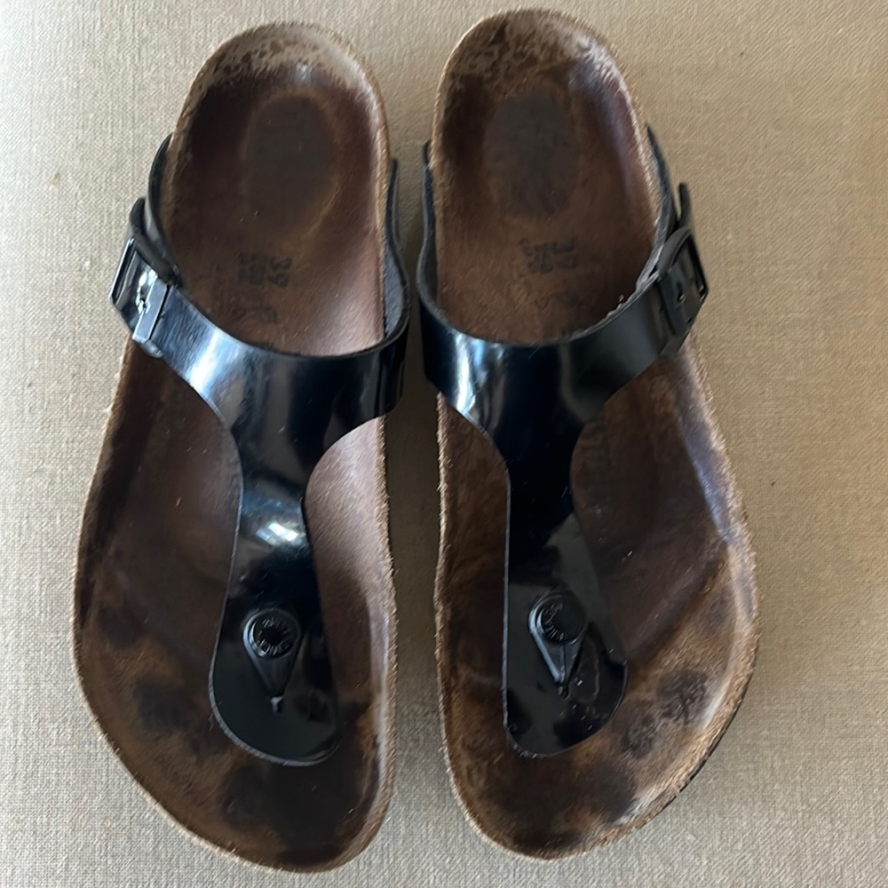 Birkenstock Made In Germany Cork And Leather Sandals